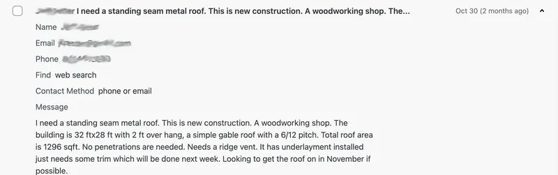 Website project example
