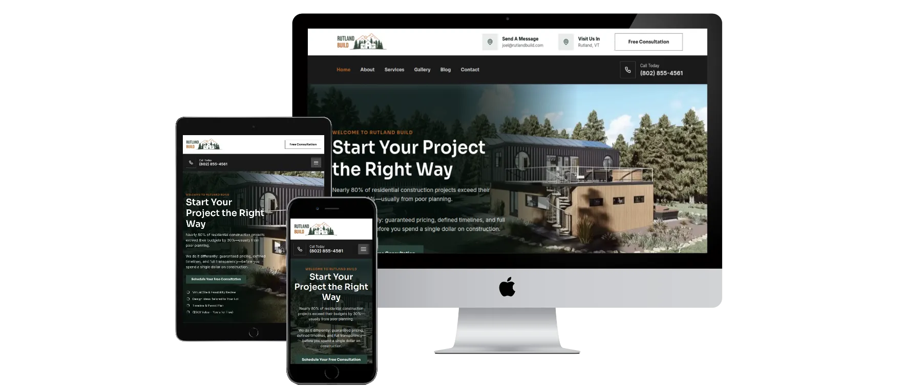 Rutland Build website preview