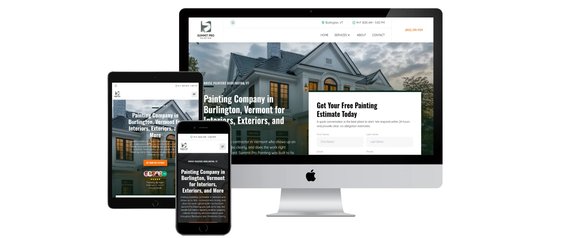 Summit Pro Painting website preview